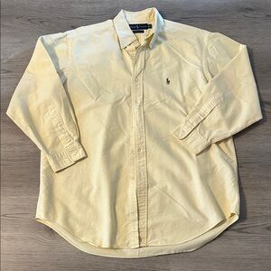 Ralph Lauren Vintage Yarmouth Oxford Yellow Long Sleeve Button Down